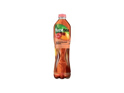 Čierny ľadový čaj FUZETEA Broskyňa a ibištek 6 x 1,5 ℓ