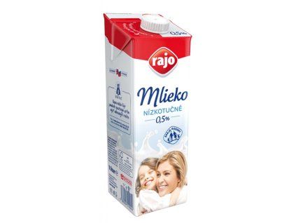 Trvanlivé mlieko RAJO nízkotučné 0,5% 1 ℓ