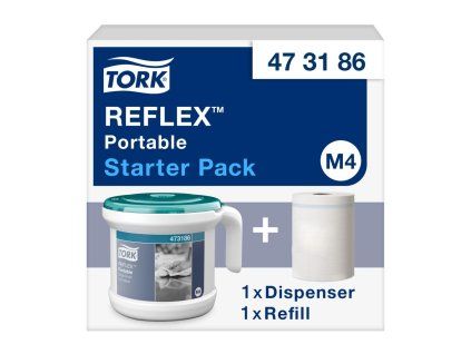 Zásobník na papierové utierky so stred. odvíjaním TORK Reflex prenosný M4