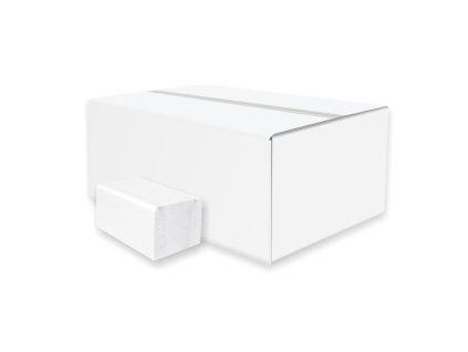 Papierové servítky skladané ZZ 2-vrstvové HARMONY professional, 100% celulóza, biele (20 bal.)