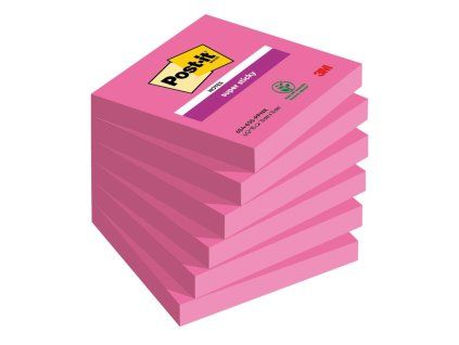 Samolepiaci bloček Post-it Super Sticky ružové 76x76mm