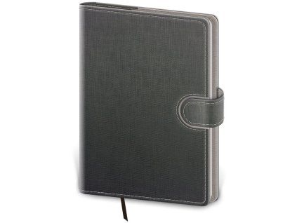 Diár Flip denný A5 14,3x20,5cm - šedo/šedý 2027