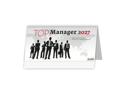 Stolový kalendár stĺpcový 32x16 cm - TOP manager 2027