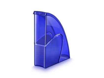 Stojan na časopisy Cep Happy transparentný modrý