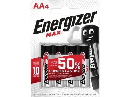 Batéria Energizer alkalická Max 1,5 V, typ AA,4 ks