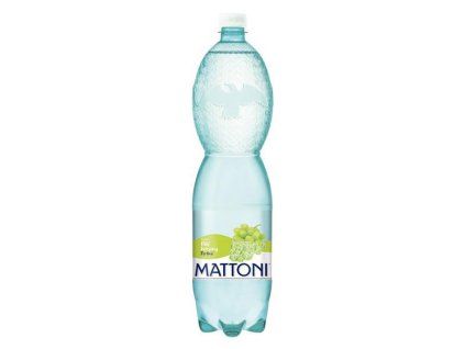 Minerálna voda MATTONI ochutená - biele hrozno sýtená 6 x 1,5 ℓ