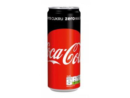 Coca Cola Zero plechovka 24 x 0,33 ℓ
