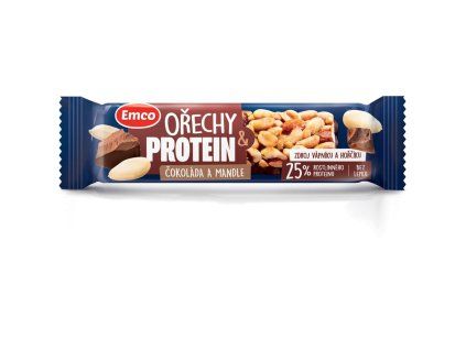 Tyčinka MYSLI s proteínom bez lepku 40 g čokoláda a mandle
