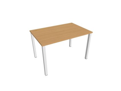 Pracovný stôl Uni, 120x75,5x80 cm, buk/biela
