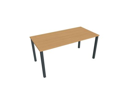 Pracovný stôl Uni, 160x75,5x80 cm, buk/čierna