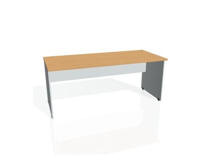 Pracovný stôl Gate, 180x75,5x80 cm, buk/sivý