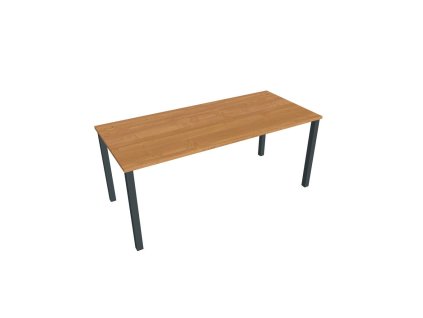 Pracovný stôl Uni, 180x75,5x80 cm, jelša/čierna