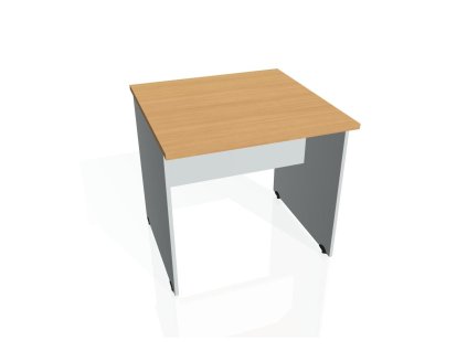 Rokovací stôl Gate, 80x75,5x80 cm, buk/sivá