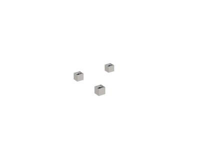 Rektifikačné nožičky, kovové, 6x6 cm, 3 ks