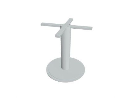 Centrálna noha Hobis, v. 52,5 cm, kruhová, sivá