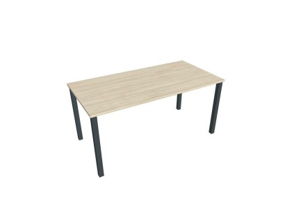 Rokovací stôl Uni, 160x75,5x80 cm, agát/čierna