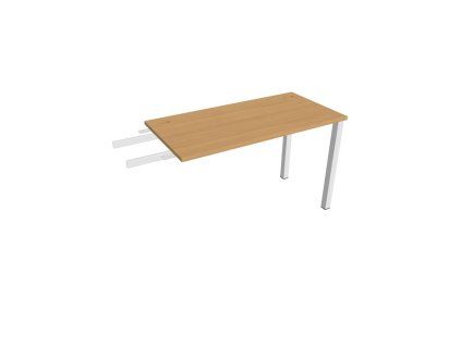 Pracovný stôl Uni, reťaziaci, 120x75,5x60 cm, buk/biela