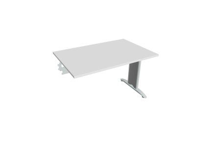 Rokovací stôl Flex, 120x75,5x80 cm, biely/kov