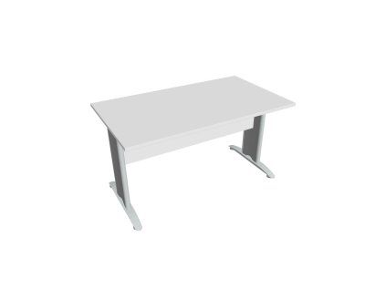 Rokovací stôl Cross, 140x75,5x80 cm, biely/kov
