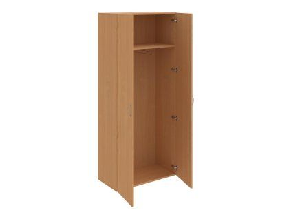 Šatníková policová skriňa Drive, 80x185x42 cm, buk/buk