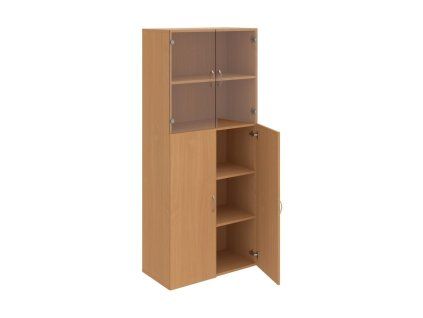 Policová skriňa Drive, 80x185x42 cm, buk/buk