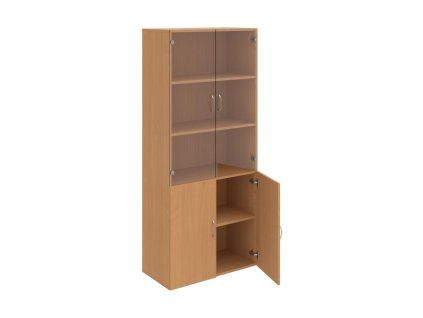 Policová skriňa Drive, 80x185x42 cm, buk/buk