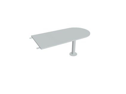 Doplnkový stôl Cross, 160x75,5x80 cm, sivá/kov