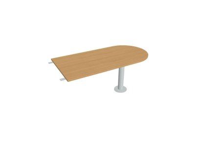 Doplnkový stôl Flex, 160x75,5x80 cm, buk/kov