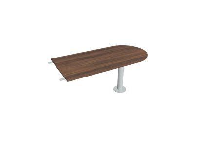 Doplnkový stôl Flex, 160x75,5x80 cm, orech/kov