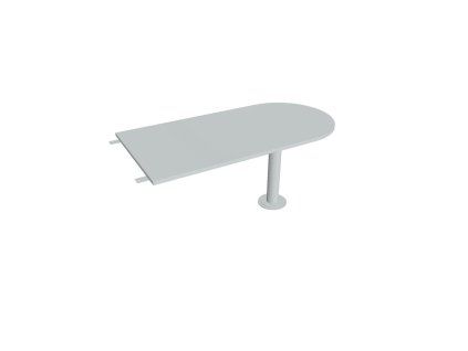 Doplnkový stôl Flex, 160x75,5x80 cm, sivá/kov
