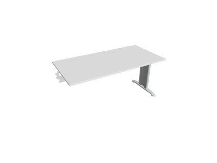 Rokovací stôl Flex, 160x75,5x80 cm, biely/kov