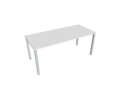 Rokovací stôl Uni, 180x75,5x80 cm, biela/sivá
