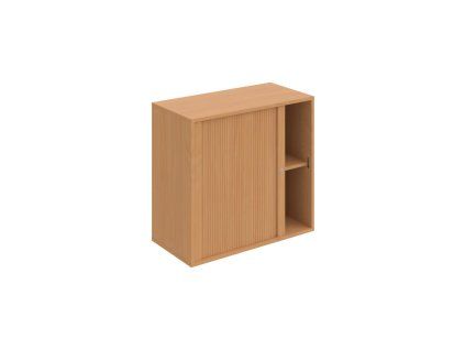 Policová skriňa Drive, zámok, 80x74x40 cm, buk/buk