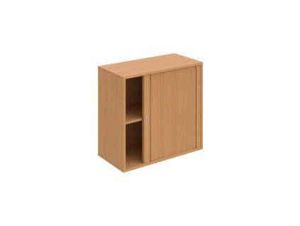 Policová skriňa Drive, zámok, 80x74x40 cm, buk/buk