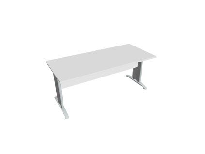 Rokovací stôl Cross, 180x75,5x80 cm, biely/kov