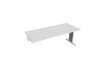 Rokovací stôl Flex, 180x75,5x80 cm, biely/kov