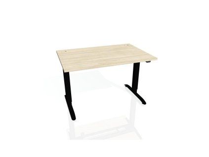 Pracovný stôl Motion, ZO, 3S, 160x61 - 128x80 cm, agát/čierna
