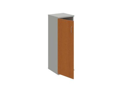 Policová skriňa Strong L, 40x115,2x40 cm, čerešňa/sivá