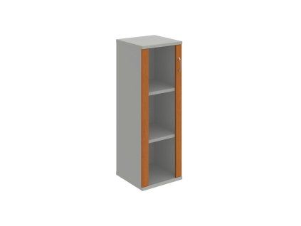 Policová skriňa Strong L, 40x115,2x40 cm, jelša/sivá