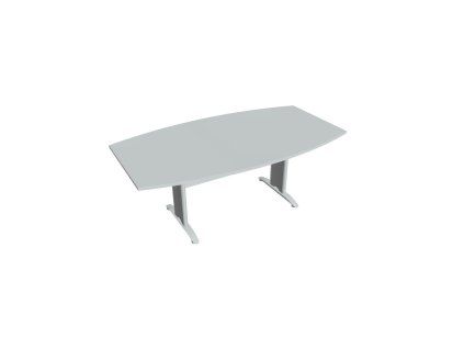 Rokovací stôl Cross, 200x75,5x110 cm, sivý/kov