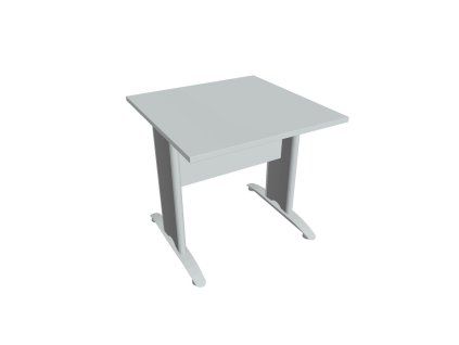 Rokovací stôl Cross, 80x75,5x80 cm, sivý/kov