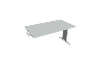 Rokovací stôl Flex, 140x75,5x80 cm, sivý/kov