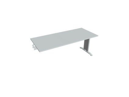 Rokovací stôl Flex, 180x75,5x80 cm, sivý/kov