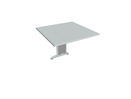 Doplnkový stôl Flex, 80x75,5x80 cm, sivý/kov