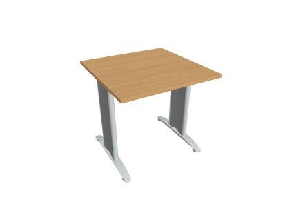 Rokovací stôl Flex, 80x75,5x80 cm, buk/kov