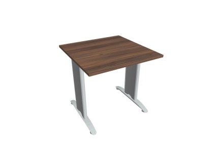 Rokovací stôl Flex, 80x75,5x80 cm, orech/kov