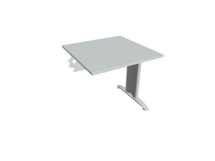 Rokovací stôl Flex, 80x75,5x80 cm, sivý/kov