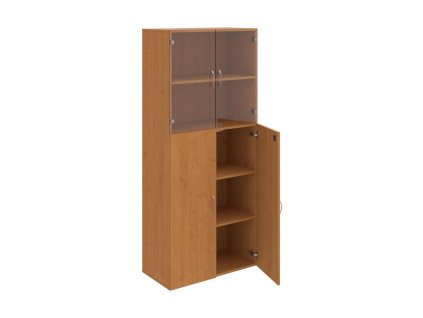 Policová skriňa Drive, zámok, 80x185x42 cm, jelša/jelša