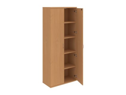 Policová skriňa Strong, zámok, 80x192x40 cm, buk/buk