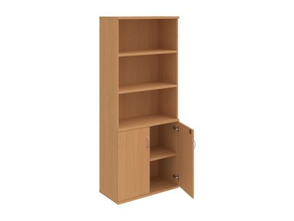 Policová skriňa Strong, zámok, 80x192x40 cm, buk/buk
